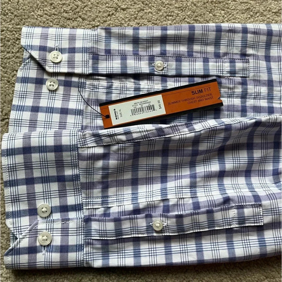 Apt 9 | Slim Fit Long Sleeve Dress Shirt | Size XL casual button down - Picture 5 of 5